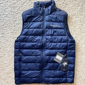 Eddie Bauer Puffer Vest - Navy (S)